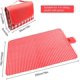 thumbnail image 3 of Waterproof Picnic Blanket, 200x 200 CM Sandproof Waterproof Extra Large Camping Mat for Garden Park Travel (Red), 3 of 5