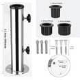 thumbnail image 1 of Bgsha 1PC Parasol Stainless Steel Casing 32*10*10cm Garden Parasol Stand Base Kit Seamlessly With Granite Iron Or Cement Slab Tools, 1 of 4