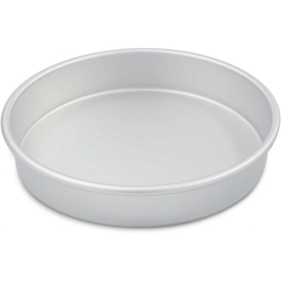 kefyixc 9×2 round Cake Pans,Aluminum cake pans baking pan for birthday cake party ,Silver(9×2 round Cake Pans)
