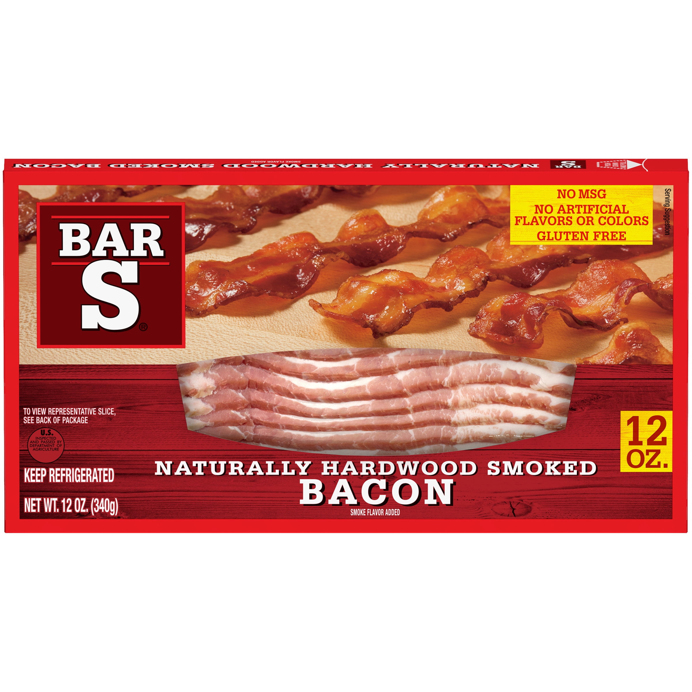 Bar S Sliced Bacon, 12 Oz.