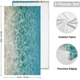 thumbnail image 2 of Dreamtimes Blue Pacific Ocean 2 pcs Hand Towels Set, Soft Lightweight Highly Absorbent Towel for Bathroom Toilet Kitchen Beach 28.3x14.4in, 2 of 7