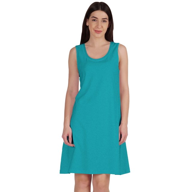 Inkmeso Robe Évasée Sans Manches pour Femmes Longueur Genou Ligne A Été Décontractée