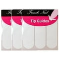 Widealiff 3 Packs French Stickers Selfadhesive Tip Guides White French