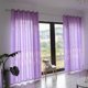 thumbnail image 2 of Cortina opaca de poliéster para ventana, decoración para dormitorio y sala de estar (púrpura), 2 of 8
