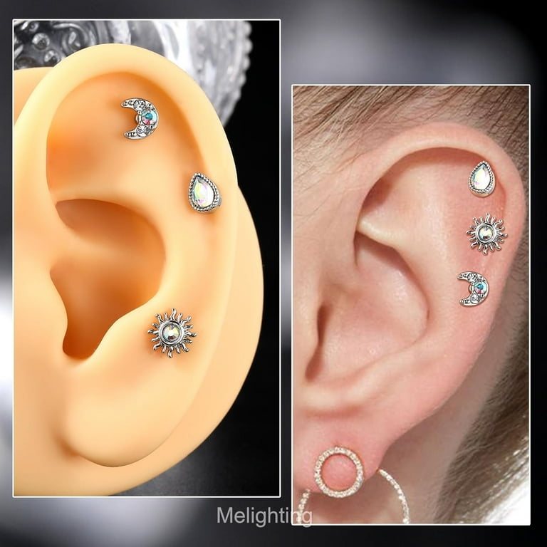 Moon helix earring clearance