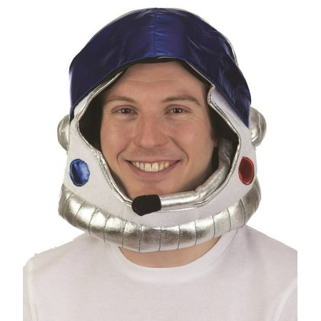 Plush Astronaut Space Helmet Nasa Soft Hat Mask Adult Costume Accessory