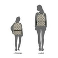 thumbnail image 3 of School Backpack Lightweight Multipocket College High Middle Student Bag 15L Beige Brown White Checkered, 3 of 9