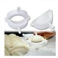 thumbnail image 1 of TIELUTT 3pcs 3 Sizes Kitchen Dough Maker Dumpling Pie Ravioli Making Mould Turnover Container Meat round Night Light Cute Dumpling Dumpling Liner for Cheese Making, 1 of 8