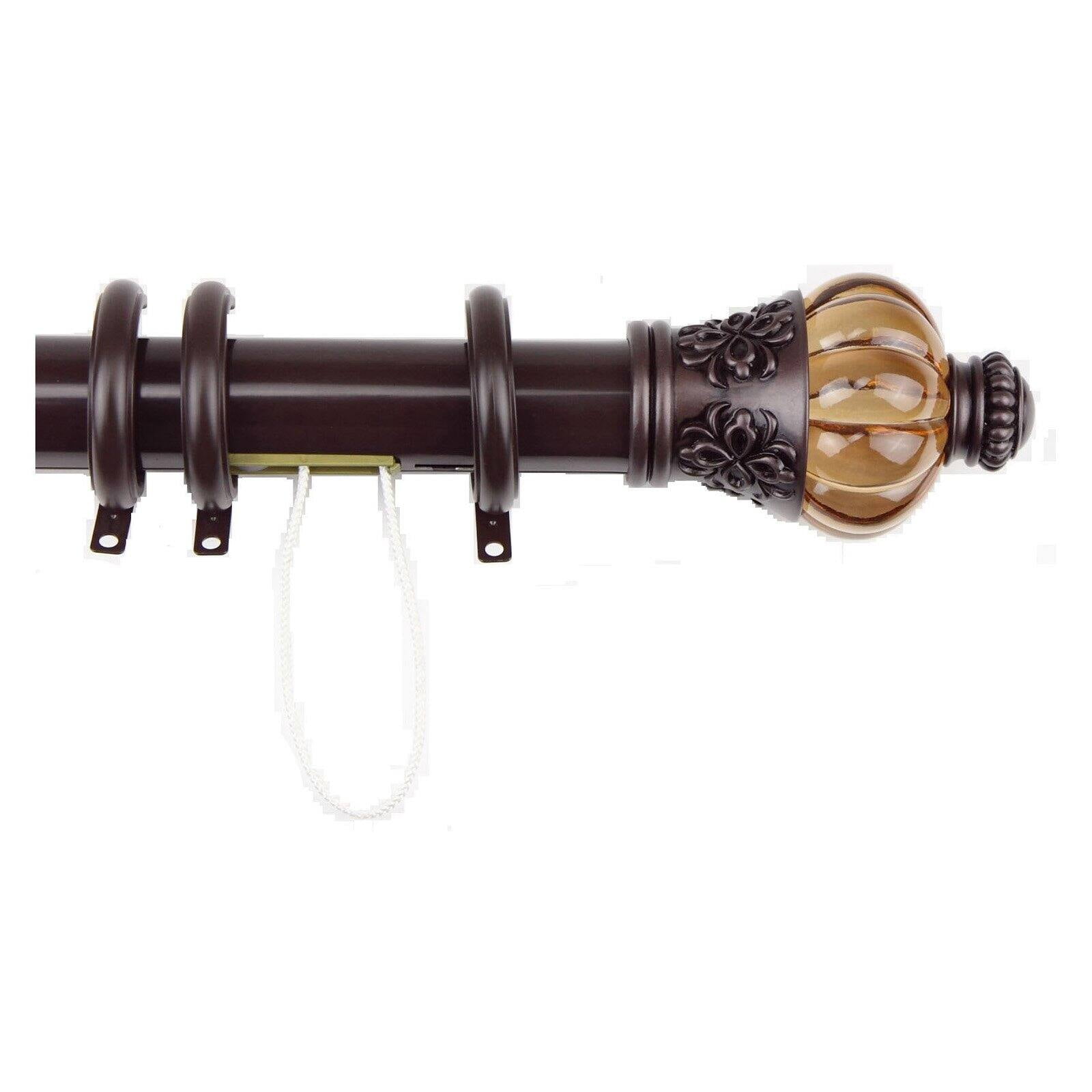 Rod Desyne Decorative Traverse Rod with Rings Royal Ball