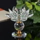 thumbnail image 2 of Artesanía Budista Lotus Tea Light Holder Verde Gloria Titular de vela de cristal de cristal, 2 of 7