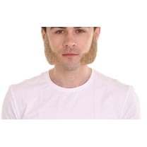 HPO Adult Men's Fake Facial Hair Mutton Chops Side Burns Set | Golden Brown