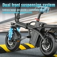 thumbnail image 7 of ASKGO Electric Bike for Adults Teens, 750W Peak Folding Ebike, 25MPH & 25/40 Miles Range, 14" Commuting Ebike with Dual Suspension & Dual Brake, 3-Speed Modes, Portable Electric Mini Bike, 7 of 7