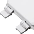 thumbnail image 3 of Premium  Wood Toilet Seat, White/White Hinge, 3 of 5
