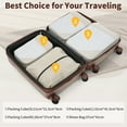 thumbnail image 5 of 4 Piece Luggage Set with Compression Packing Cubes for Suitcase Expanable Spinner Wheels Lightweight Suitcase with TSA Lock 16 IN+20IN+24IN+28IN, 5 of 9