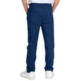 thumbnail image 2 of Diufon Boys School Uniform Pants Elastic Waist Straight Leg Loose Pants Dressy Casual Trousers with Pockets, 2 of 7