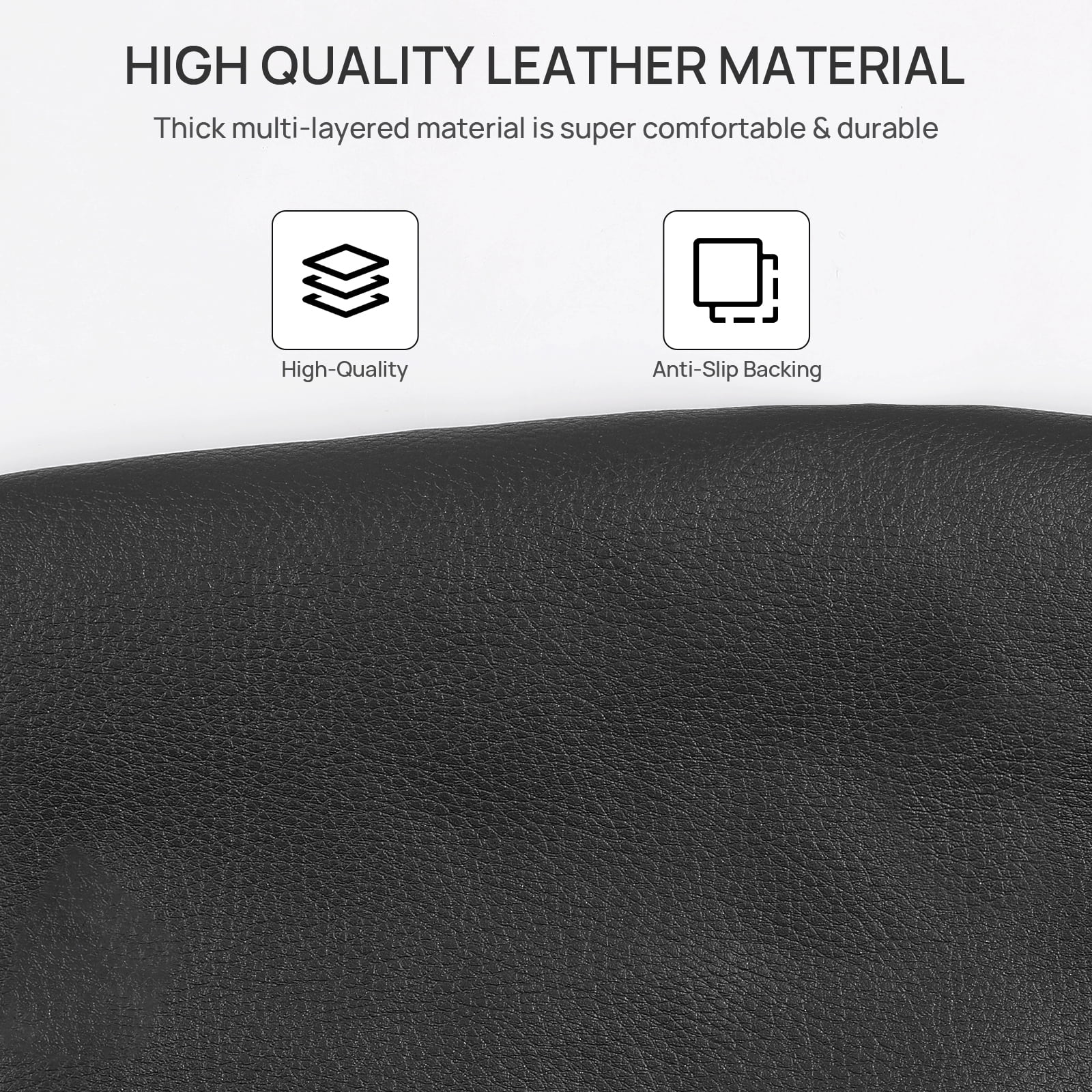 OTOEZ Universal PU Car Seat Cover Breathable 5 Seats Leather Full Set Waterproof Cushion for Sedan SUV Truck
