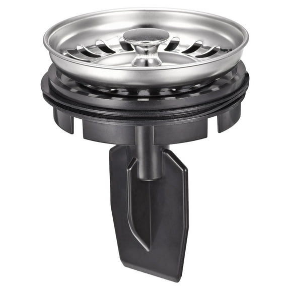Uxcell 3.14'' Garbage Disposal Strainer Cover Water Stopper ABS Black