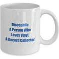 thumbnail image 2 of Mug for Your Discophile A Person Who Loves Vinyl, A Record Collector Give This Personal Classic Coffee Tea Hot Cocoa Cup To Them, 2 of 2