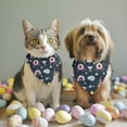 thumbnail image 2 of Dog Bandana 2 Pack,Dark Blue Princess Castle Pattern Bandanas for Dogs,Cat Bandana,Small/ Large Dog Bandana 2 Size,Dog Bandanas, 2 of 6