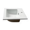 thumbnail image 4 of ALFI brand ABC801 White 17" Square Drop In Ceramic Sink with Faucet Hole, 4 of 11