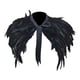 thumbnail image 3 of Bufanda de cuello tipo chal de plumas sintéticas, envoltura cómoda para hombros, envoltura de hombros para Halloween, Festival, disfraces, fiesta, Cos Negro, 3 of 8