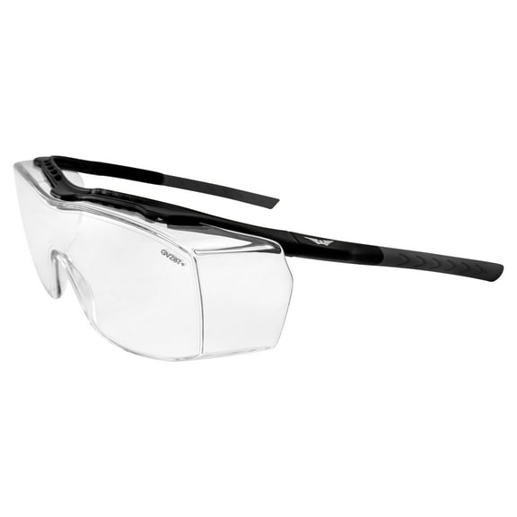 Global Vision Eyewear Eyesolates Motorcycle Industrial Fit Over Safety Glasses with Clear Lenses ANSI Z87.1