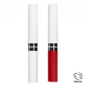 COVERGIRL Outlast All-Day Lip Color Liquid Lipstick And Moisturizing Topcoat, Longwear, Your Classic Red, Shiny Lip Gloss, Stays On All Day, Moisturizing Formula, Cruelty Free, Easy Two-Step Process