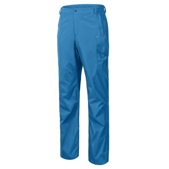 Little Donkey Andy Men's Lightweight Waterproof Rain Pants Breathable Hiking Pant for Outdoor Fishing Swedish Blue XL