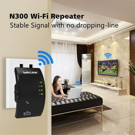 Wavlink 300Mbps Wifi Repeater Signal Extender with Internal Antennas for Computer