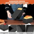 thumbnail image 5 of Bakdcore Pullman Loaf Pan with Lid, 2 Pack 1 lb/0.5 lb Nonstick Bread Loaf Pans for Homemade Bread, Carbon Steel Bread Pan with Cover for Bakeware Toast Oven Baking, 5 of 8