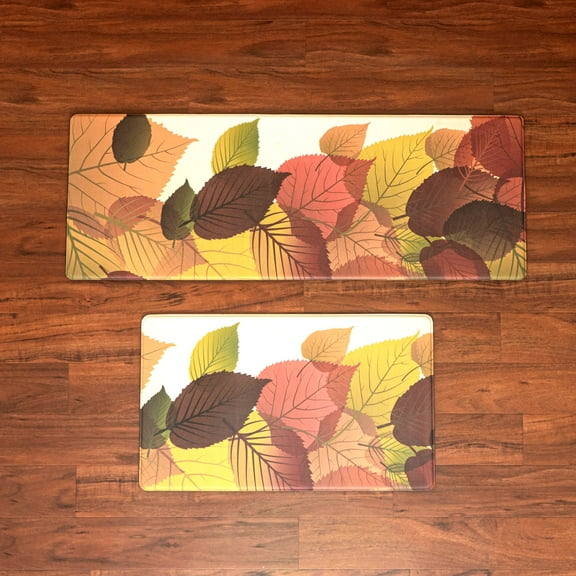 2PC Kitchen Mat Cushioned Anti-Fatigue Kitchen Rug Waterproof Non-Slip Heavy Duty 17.7x30 17.7x47inch