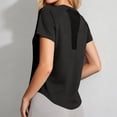 thumbnail image 2 of BOOMNY Women's Short Sleeve Workout Tshirts Crew Neck Breathable Yoga Tshirts Summer Athletic Tee Tops for Women, 2 of 5