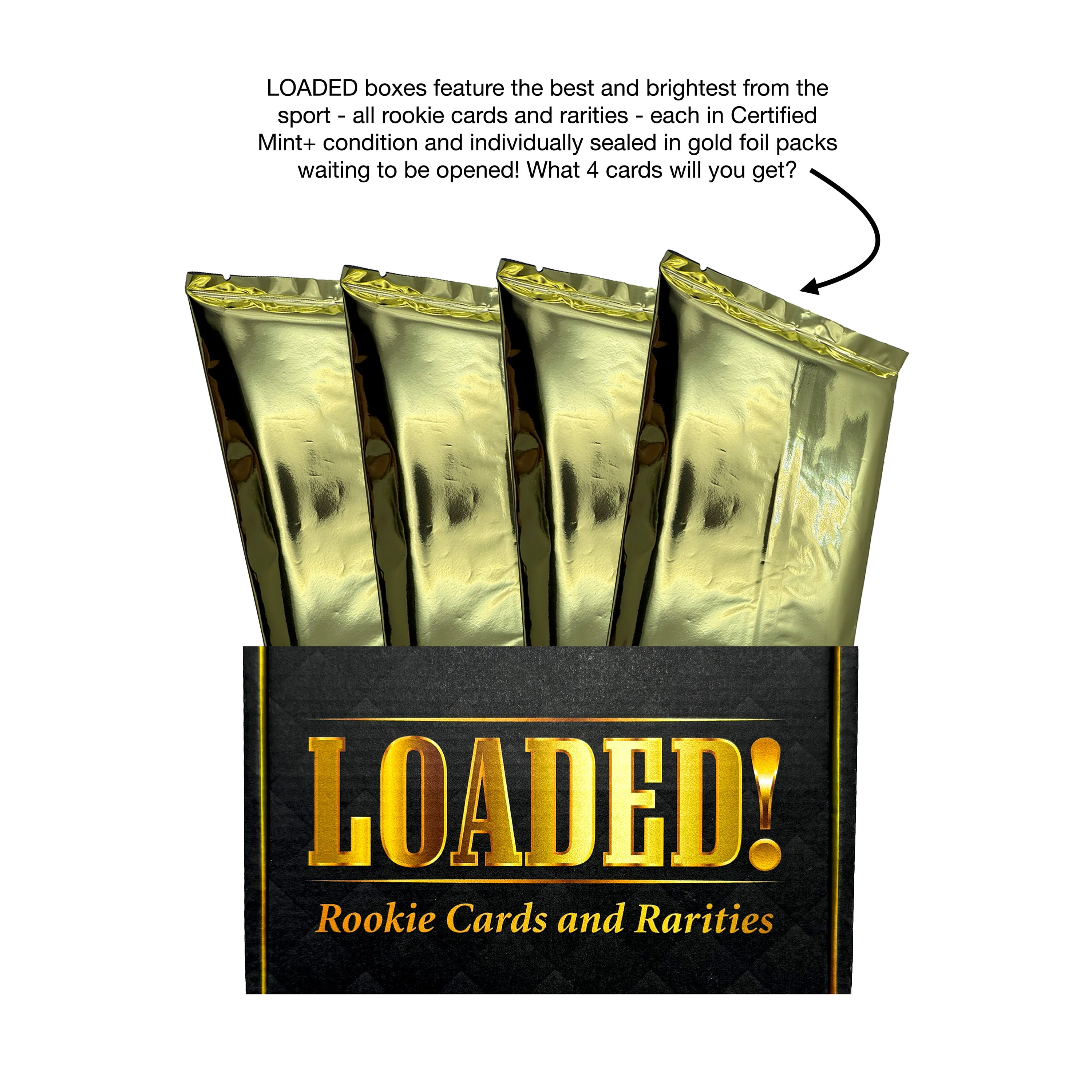 LOADED! Lucky Football Collector's Box: 4 Certified Mint Rookie & Star Cards - Joe Burrow, Jayden Daniels, Josh Allen, Travis Hunter & More