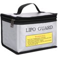 thumbnail image 1 of Muyoka Bolsa segura ignífuga a prueba de explosiones Lipo para almacenamiento y carga de baterías Lipo, protector de batería Lipo con cremallera doble muy resistente de gran espacio (215 * 145 * 165 m Muyoka Hogar, 1 of 7