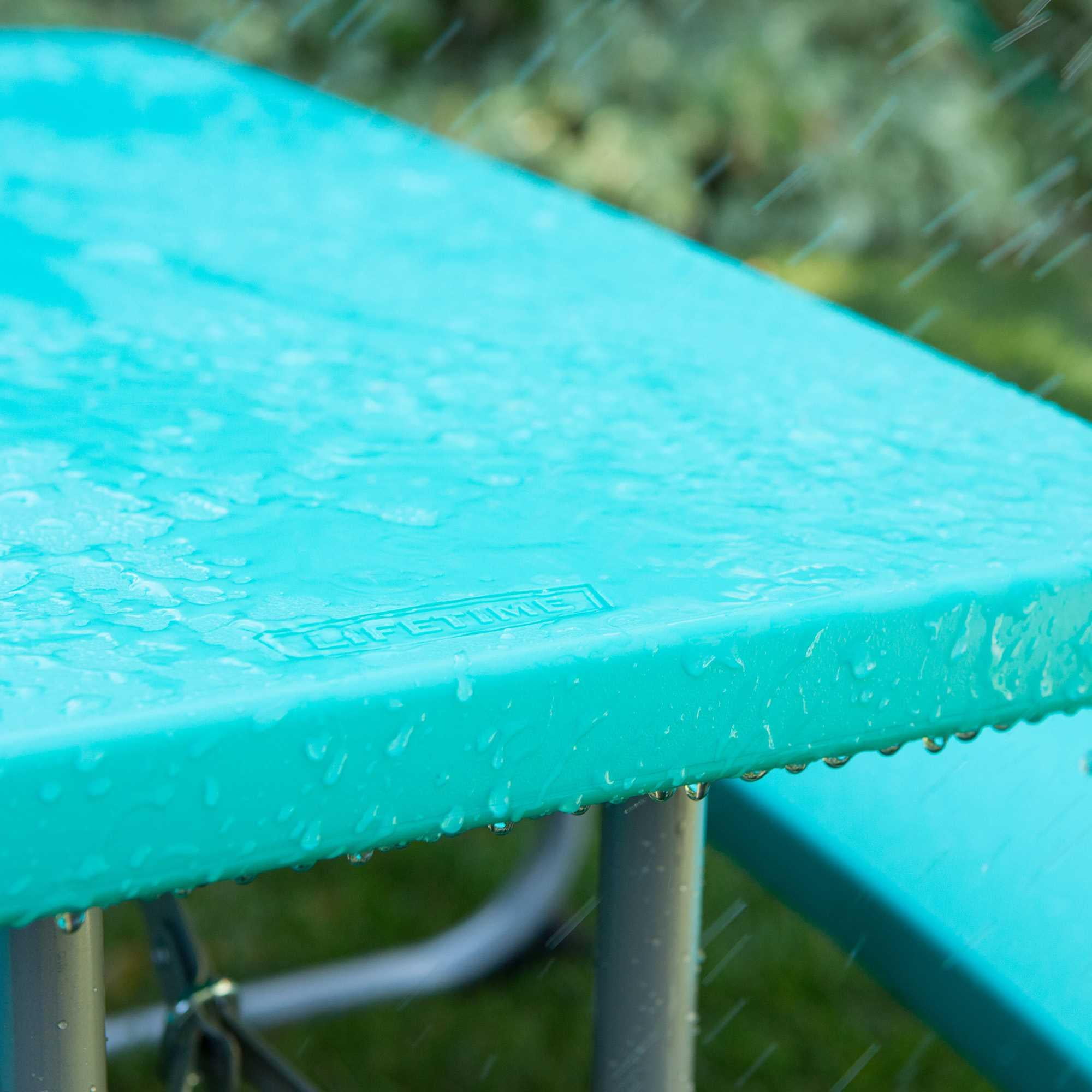 Lifetime Kids Indoor/Outdoor Polyethylene Picnic Table, Aqua (60219)
