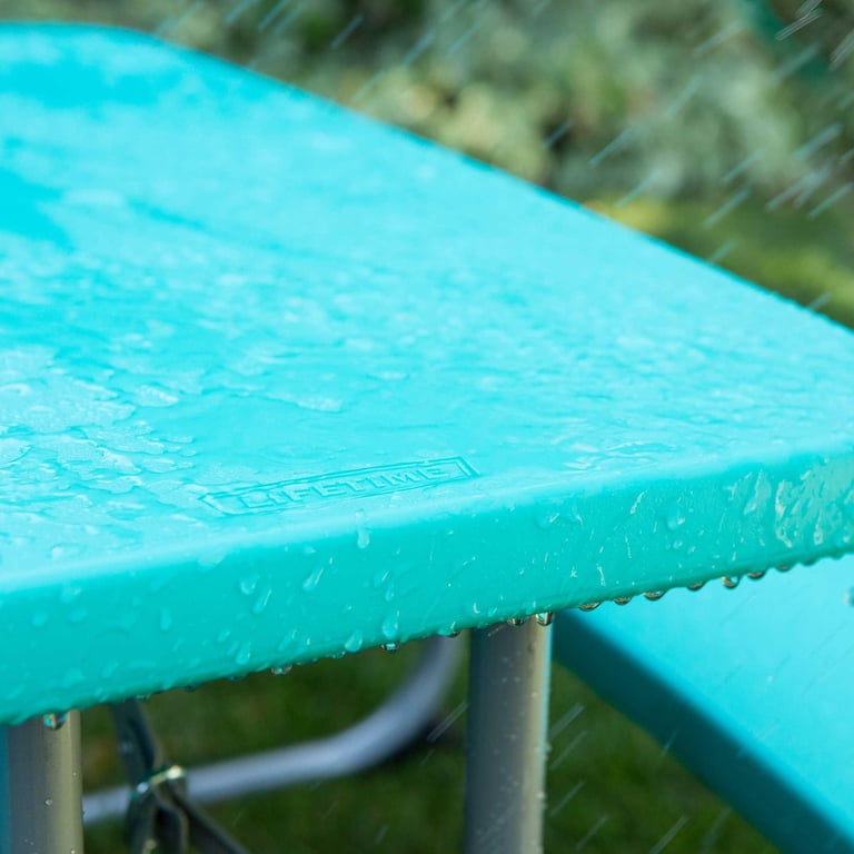 Lifetime Kids Picnic Table, Aqua, Seats 4 photo 6