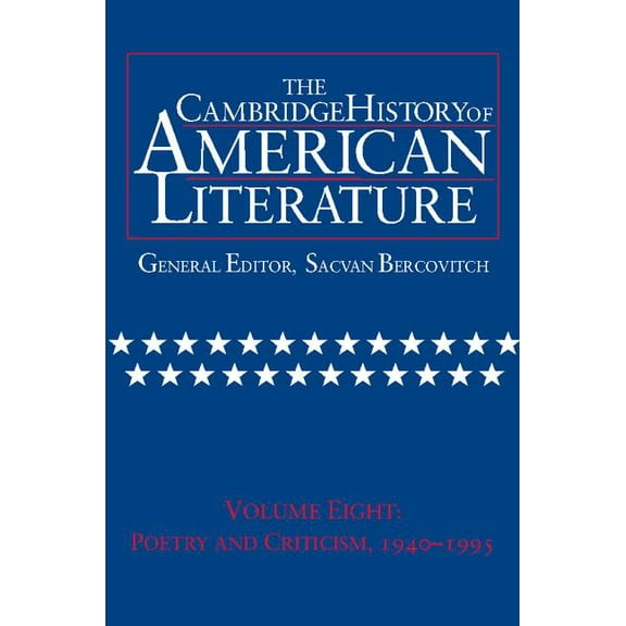 Cambridge History of American Literature The Cambridge History of American Literature, Volume 8, Book 08, (Hardcover)
