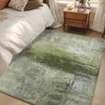 thumbnail image 4 of Sage Green Runner Rug 2.7x5 FT,Non Slip Entryway Carpet,Retro Oil Painting Modern Abstract Art Aesthetics Washable Soft Floor Carpet Entrance Mat Throw Rug for Hallway Laundry Room Bedside, 4 of 9