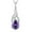 02-amethyst-Feb, variant on Infinity Teardrop Necklace for Women 925 Sterling Silver Twisted Pendant May Birthstone Created Emerald Jewelry Gift