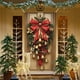 thumbnail image 4 of Christmas Door Cover Decorations with Santa Claus Pattern Holiday Party Decorative for Front Door Indoor Wall Fireplace Mantle Home Festive Xmas Decor, 4 of 6