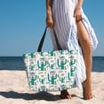 thumbnail image 3 of Wukai Hello Summer Print Zipper Bag,large Beach Tote Bag,Waterproof Sandproof Bag,Grocery and Picnic Tote Travel Bag, 3 of 5