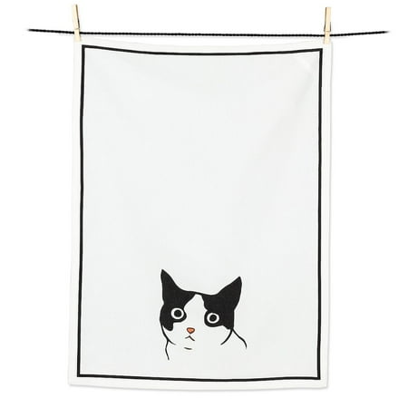 

Set of 12 Single Cat Face Tea Towel