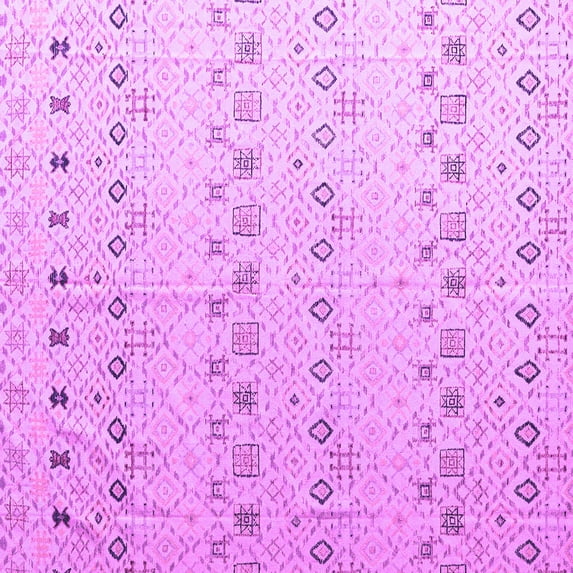 Ahgly Company Indoor Square Solid Purple Modern Area Rugs, 3' Square