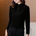 thumbnail image 5 of Wowcloth Woman's Thermal Base Layer Shirt, Solid Color Long Sleeve Mock Neck with Double-Layer Fleece, Insulating and Warm for Winter and Daily Wear, 5 of 5