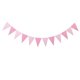 thumbnail image 1 of Xiao Hua Paquete de 2 banderines triangulares rosas para decoración de fiestas, banderines para Año Nuevo, cumpleaños, guardería, aula, aniversario, graduación, 12 unidades, 10 pies, 1 of 3