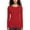 Red, variant on uublik Long Sleeve V Neck Shirts for Women Red Soft T Shirts Crew Neck Casual Top Comfortable Shirt Soft Basic Tees Women Blouses