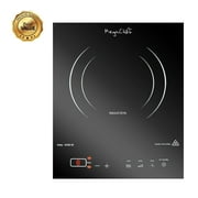 MegaChef Portable 1400W Single Induction Cooktop With Control Panel