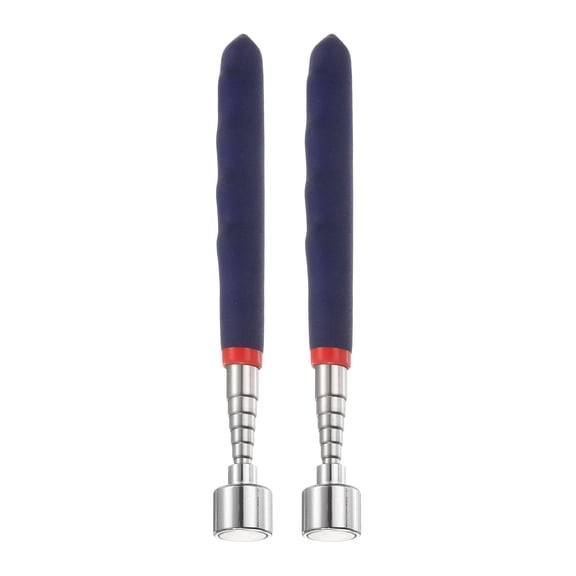 2pcs Telescoping Magnetic Pickup Tool 20LB Stainless Steel 7.3" to 30.7" Extendable Magnet Retrieval Stick for Car Industry Garage Office, Blue