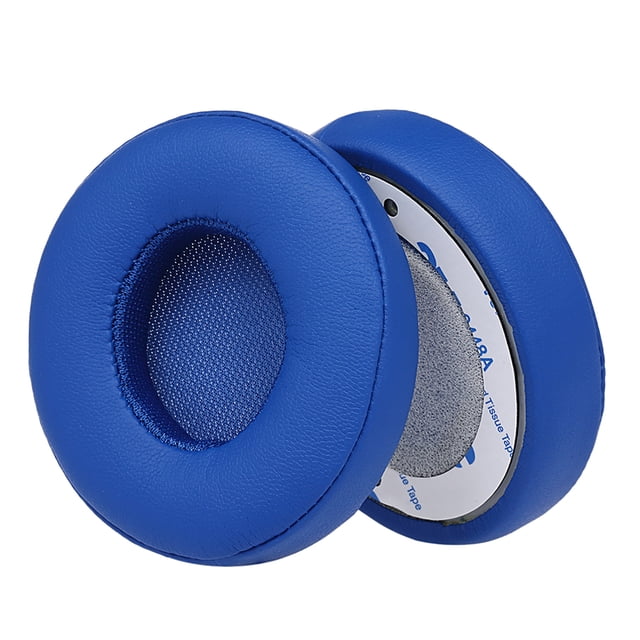 TFixol 2 Pcs Coussinets de Remplacement pour Écouteurs Beats Solo 2 / 3 Sans Fil Bleu