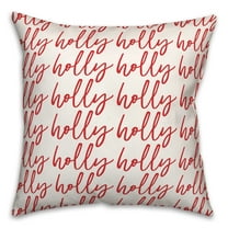 Creative Products Holly Jolly 16 x 16 Spun Poly Pillow